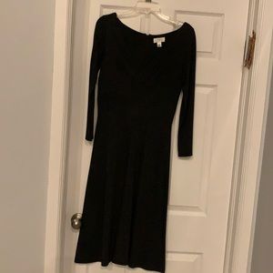 Loft charcoal gray dress, worn one season.